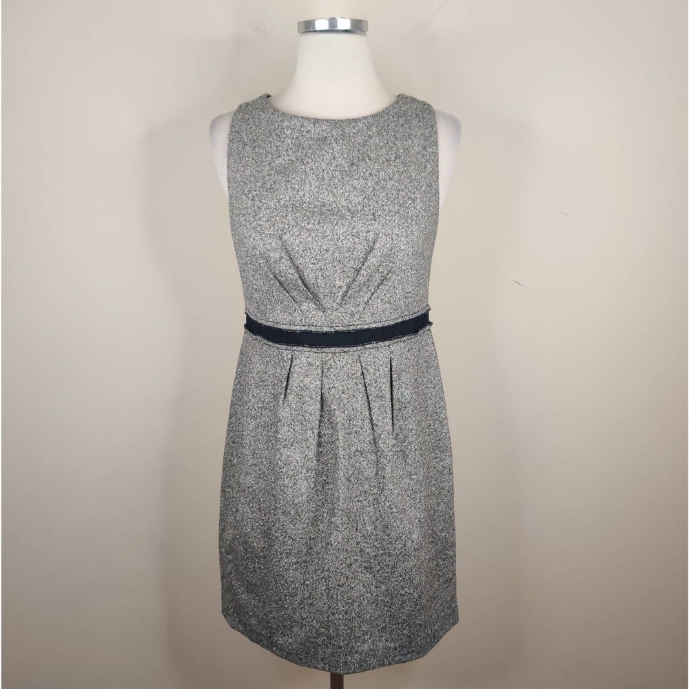 Ann Taylor Loft Dress Tweed Wool Sleeveless Career Work